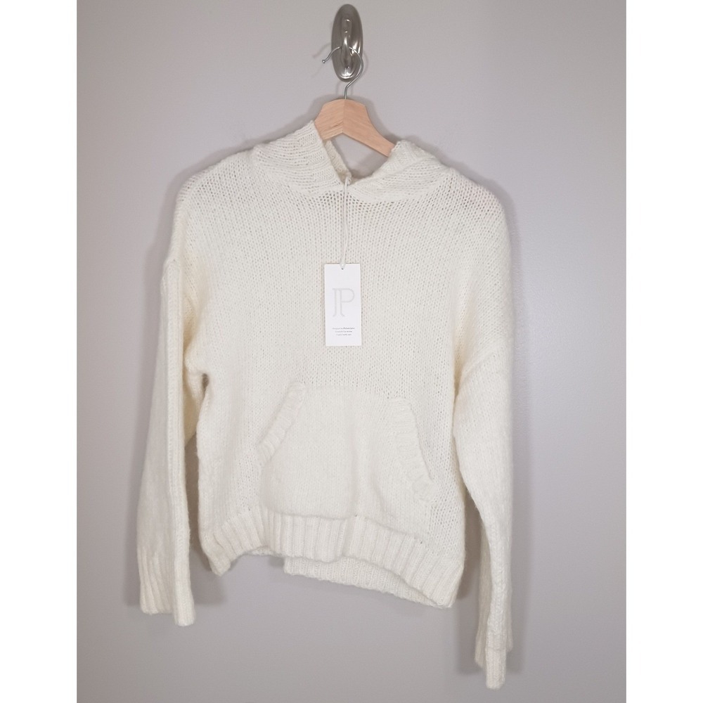 Pilcro Anthropologie Hooded Sweater Womens XS Cozy Knit Pullover Oversized NWT